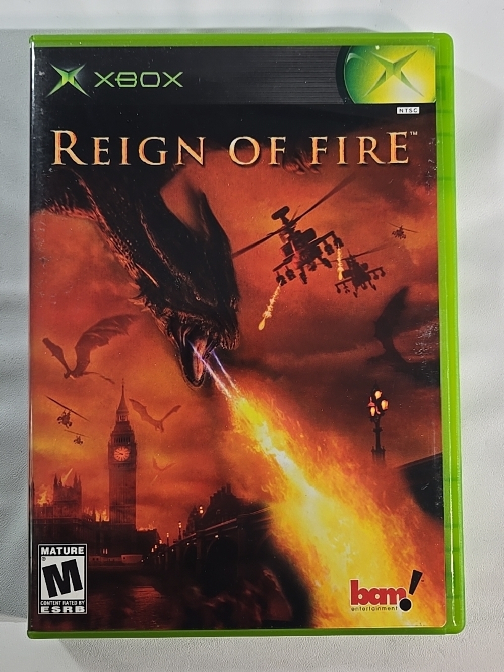 Microsoft Xbox Reign of Fire - Green Case